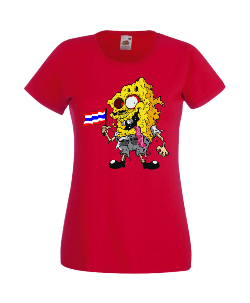 Дамска Тениска Spongebob Squarepants Spongebob Zombie 4