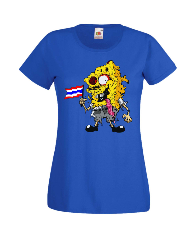 Дамска Тениска Spongebob Squarepants Spongebob Zombie 4