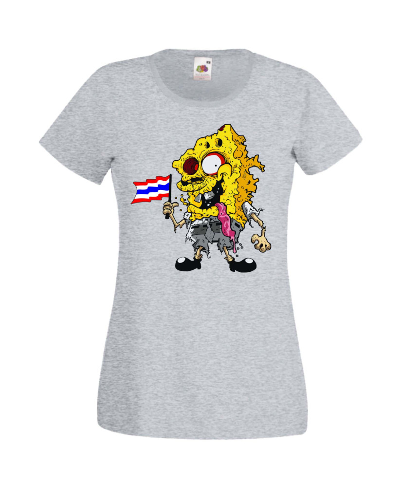 Дамска Тениска Spongebob Squarepants Spongebob Zombie 4