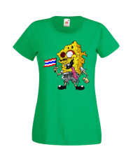Дамска Тениска Spongebob Squarepants Spongebob Zombie 4