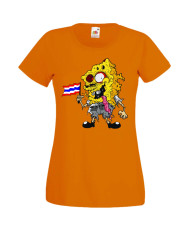 Дамска Тениска Spongebob Squarepants Spongebob Zombie 4