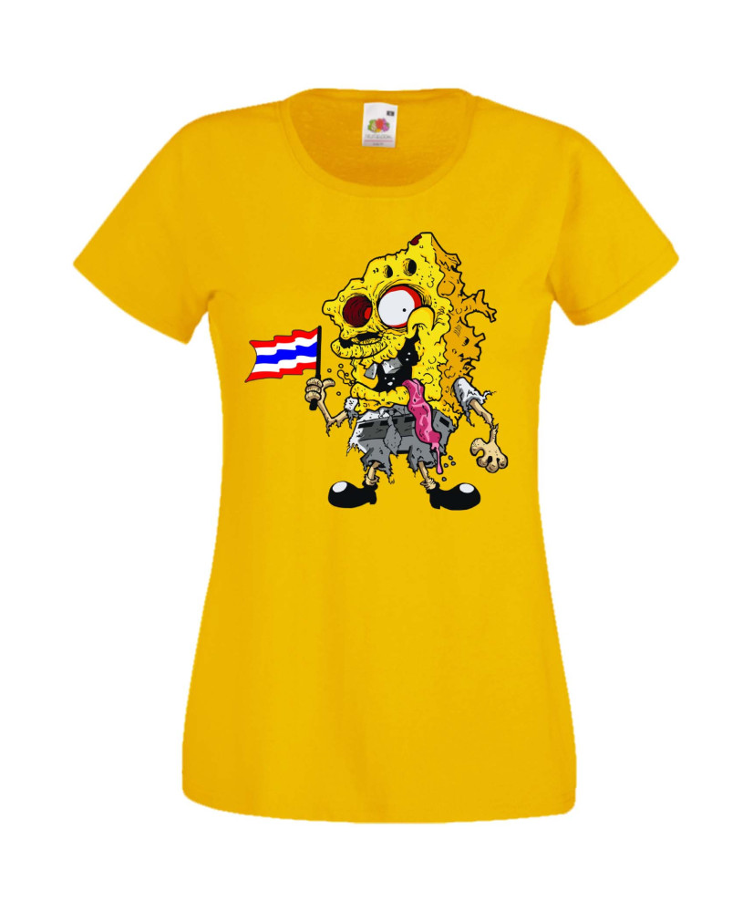 Дамска Тениска Spongebob Squarepants Spongebob Zombie 4