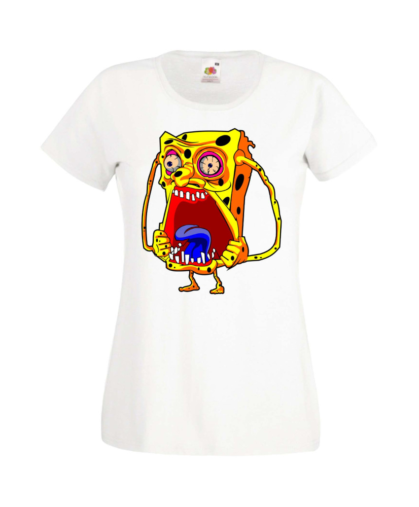Дамска Тениска Spongebob Squarepants Spongebob Zombie 6