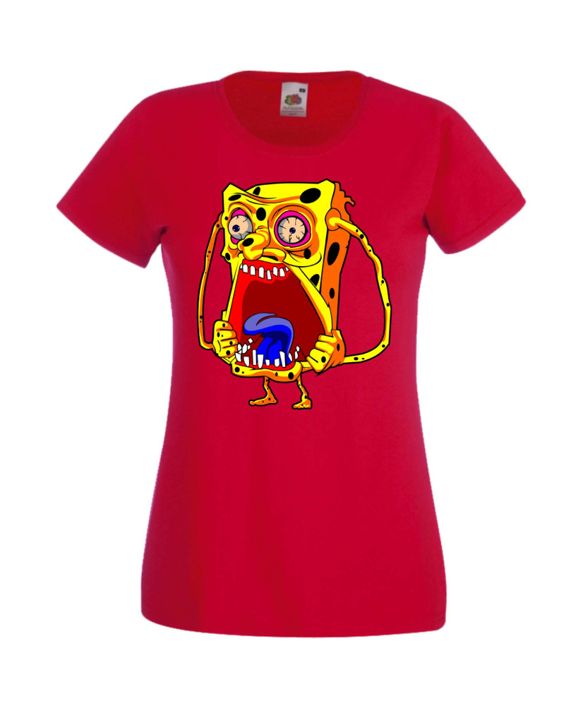 Дамска Тениска Spongebob Squarepants Spongebob Zombie 6 Дамска Тениска Spongebob Squarepants Spongebob Zombie 6