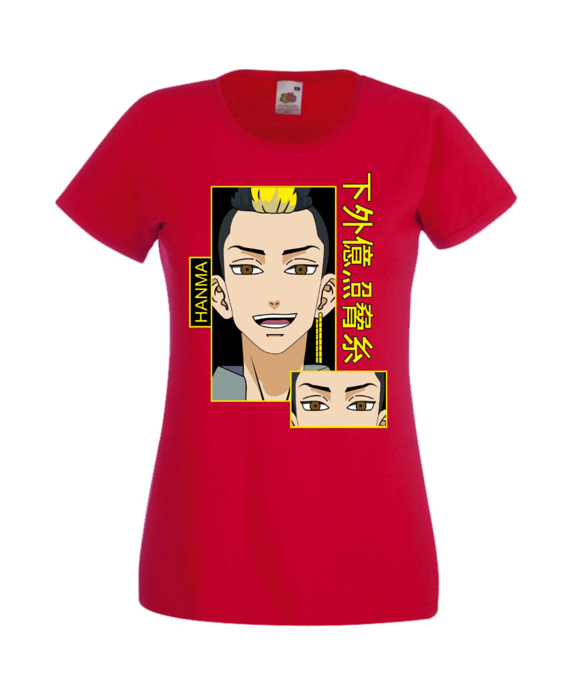 Дамска Тениска Tokyo Revengers Anime Manga Manga Tokyo Revengers Hanma