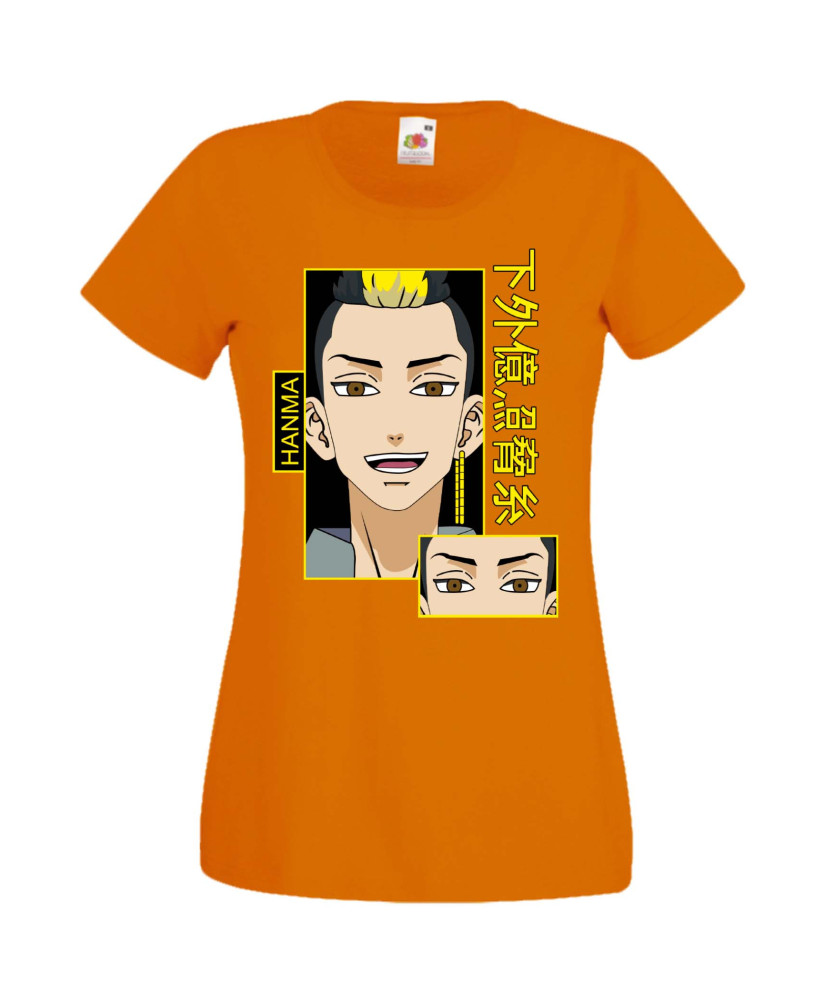 Дамска Тениска Tokyo Revengers Anime Manga Manga Tokyo Revengers Hanma