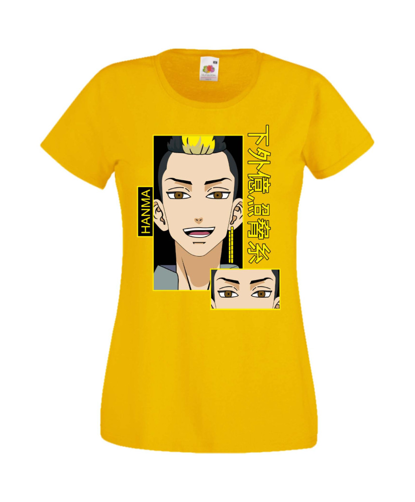 Дамска Тениска Tokyo Revengers Anime Manga Manga Tokyo Revengers Hanma