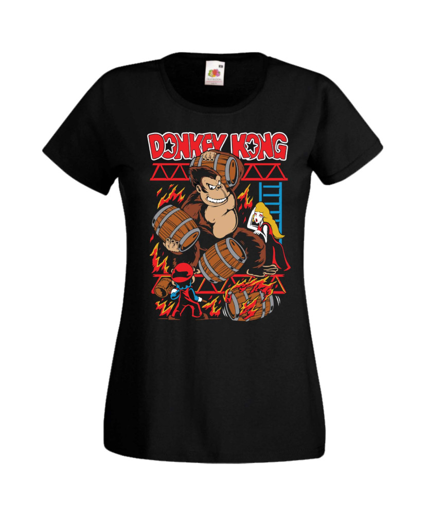 Дамска Тениска Donkey Kong Super Mario Nintendo Donkey Kong