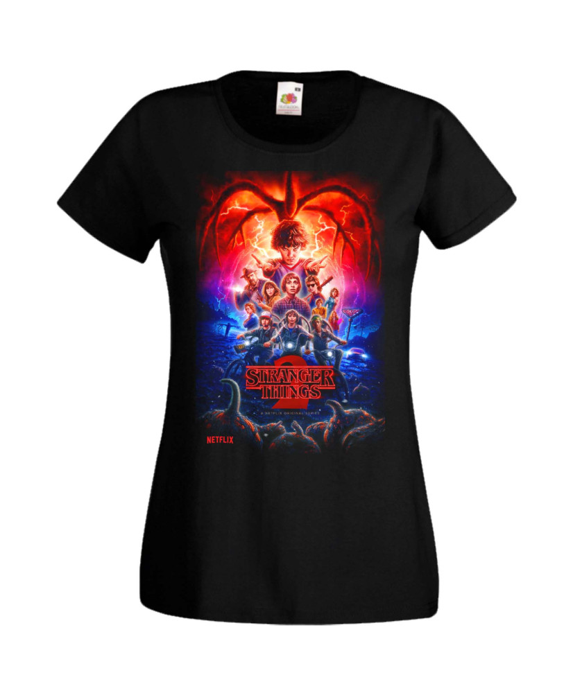Дамска Тениска Stranger Things Demogorgon Eleven Stranger Things 005 Дамска Тениска Stranger Things Demogorgon Eleven Stranger Things 005
