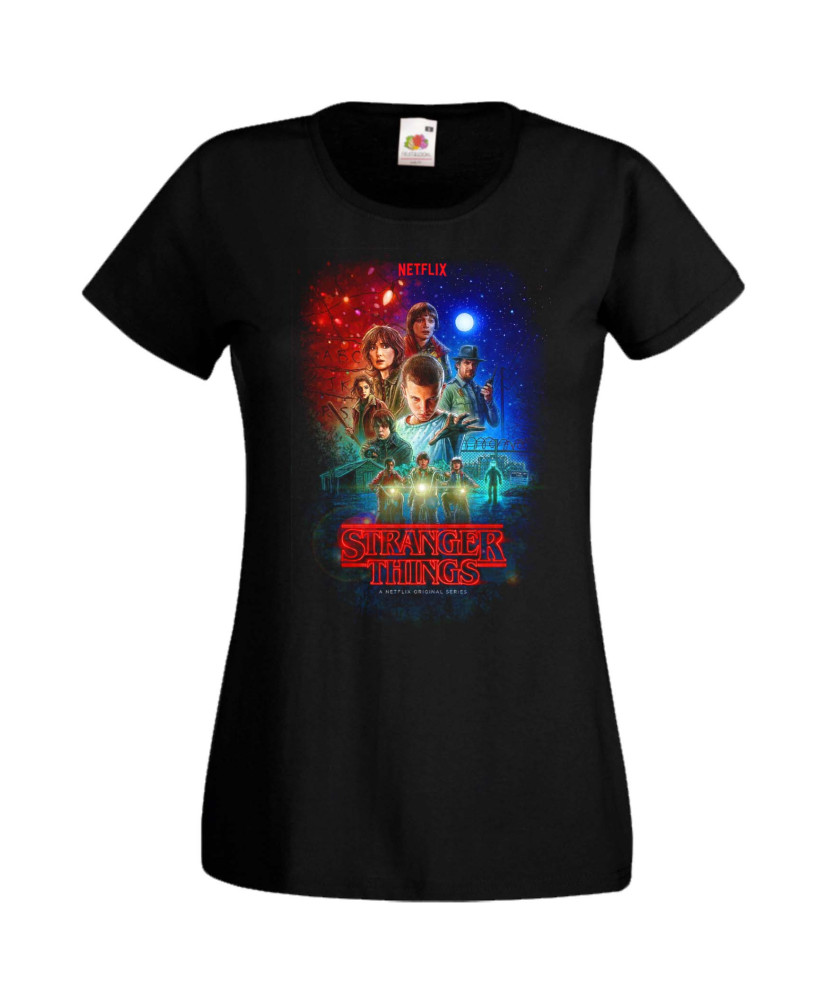 Дамска Тениска Stranger Things Demogorgon Eleven Stranger Things 006 Дамска Тениска Stranger Things Demogorgon Eleven Stranger Things 006