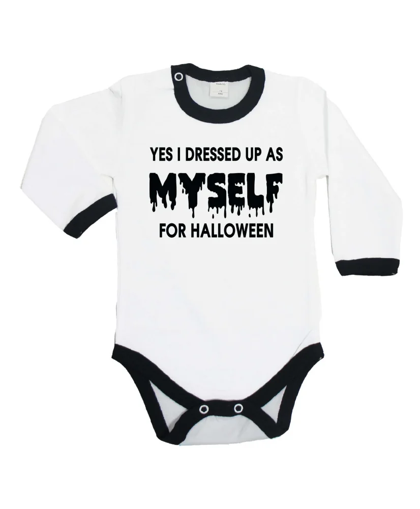 Бебешко боди Хелоуин I dressed up as myself Бебешко боди Хелоуин I dressed up as myself