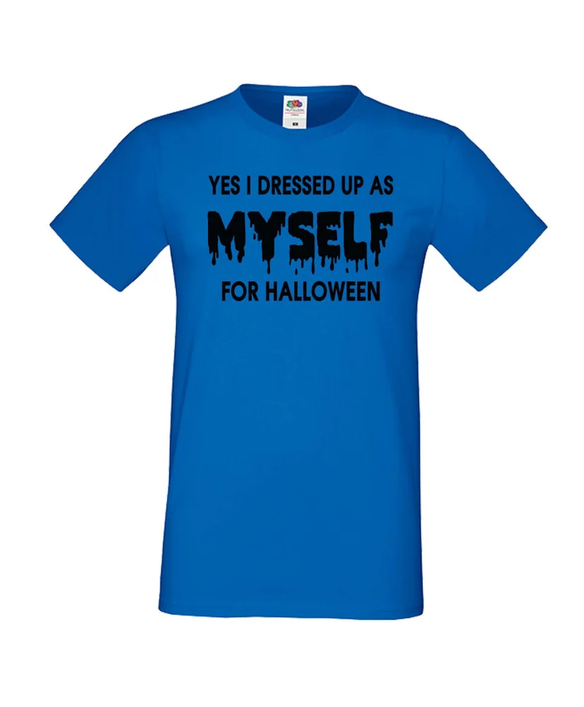 Мъжка тениска Хелоуин I dressed up as myself Мъжка тениска Хелоуин I dressed up as myself