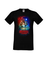 Мъжка Тениска Stranger Things Netflix Demogorgon Eleven Stranger Things 006