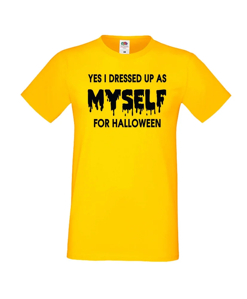 Мъжка тениска Хелоуин I dressed up as myself Мъжка тениска Хелоуин I dressed up as myself