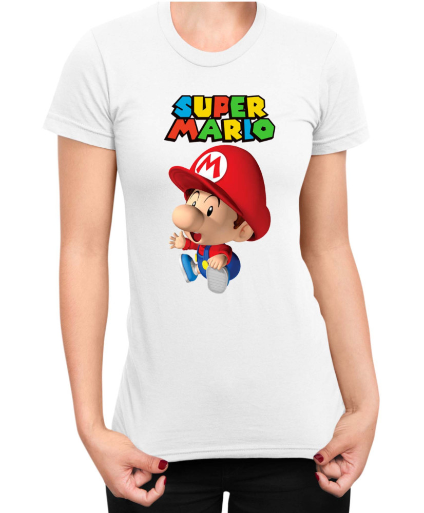 Дамска Тениска Super Mario Nintendo Baby Mario