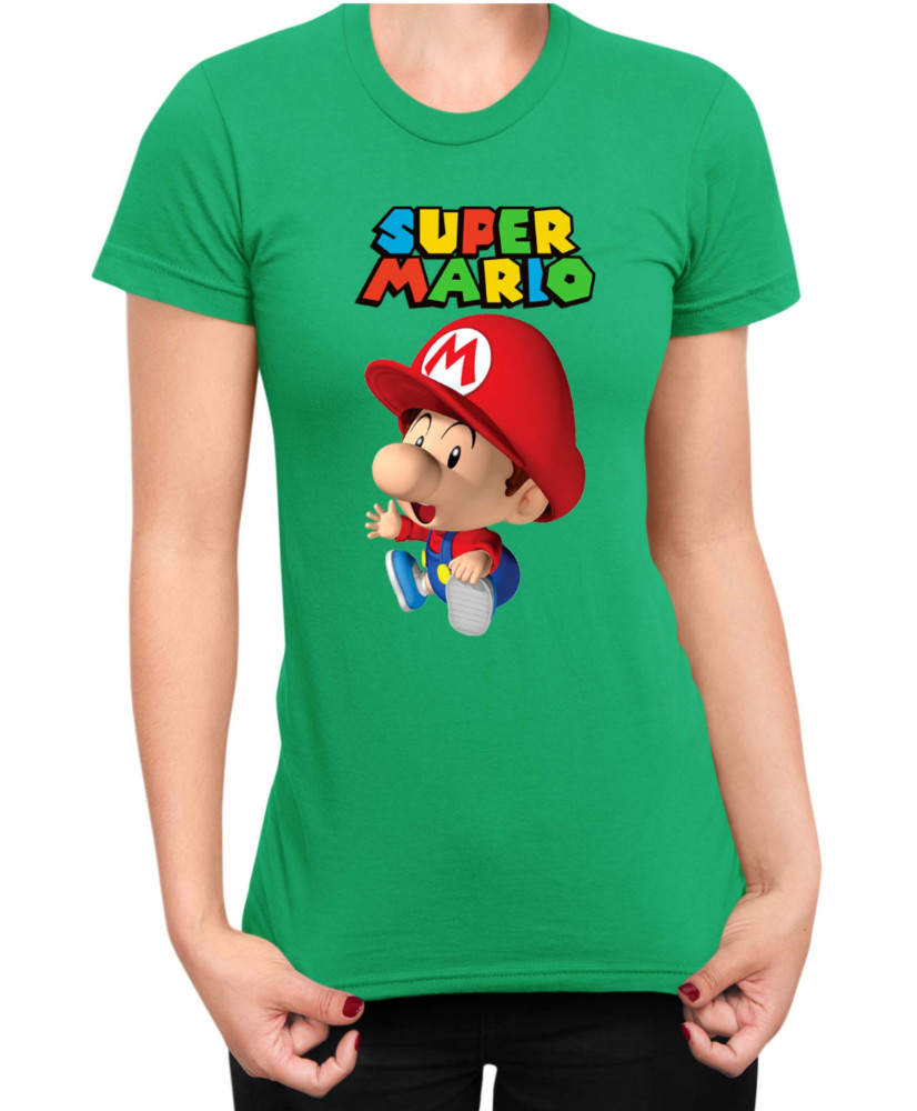 Дамска Тениска Super Mario Nintendo Baby Mario