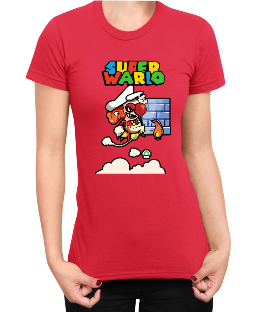Дамска Тениска Super Mario Nintendo Bad Mario 01