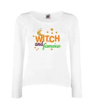Дамска тениска Хелоуин Witch and famous
