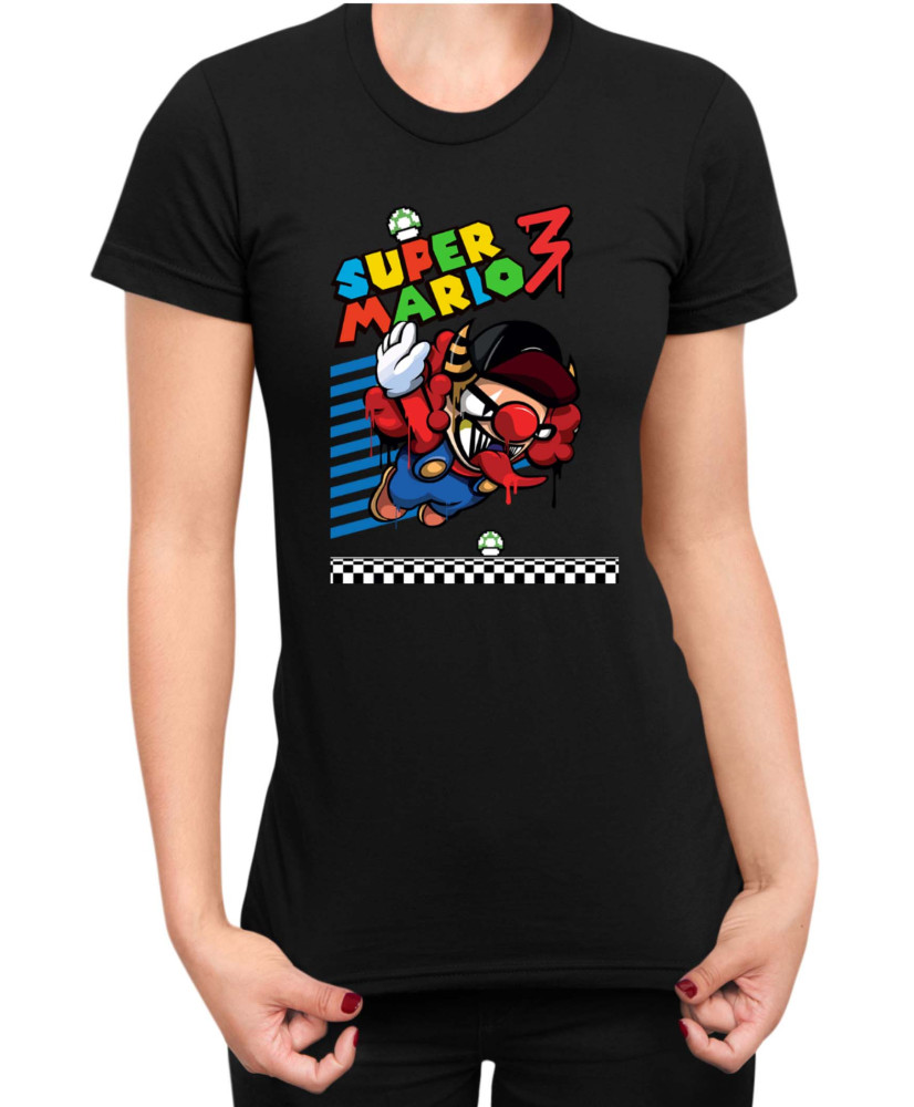 Дамска Тениска Super Mario Nintendo Bad Mario 02