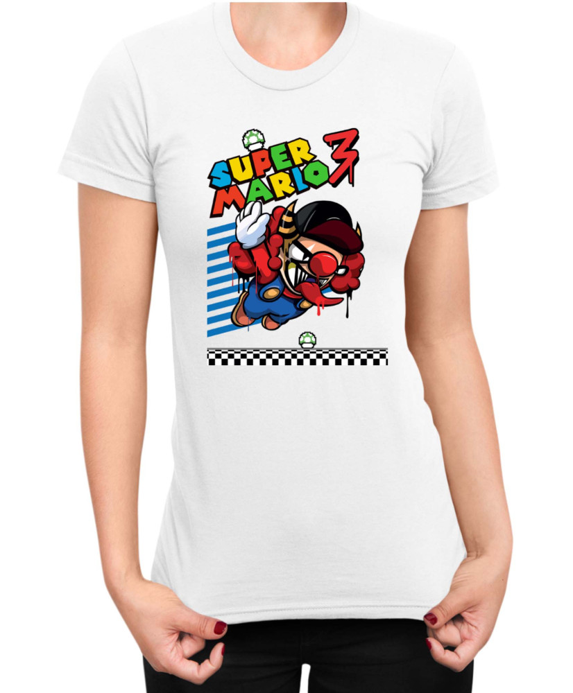 Дамска Тениска Super Mario Nintendo Bad Mario 02