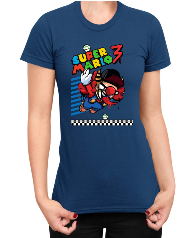 Дамска Тениска Super Mario Nintendo Bad Mario 02