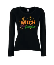 Дамска тениска Хелоуин Witch and famous