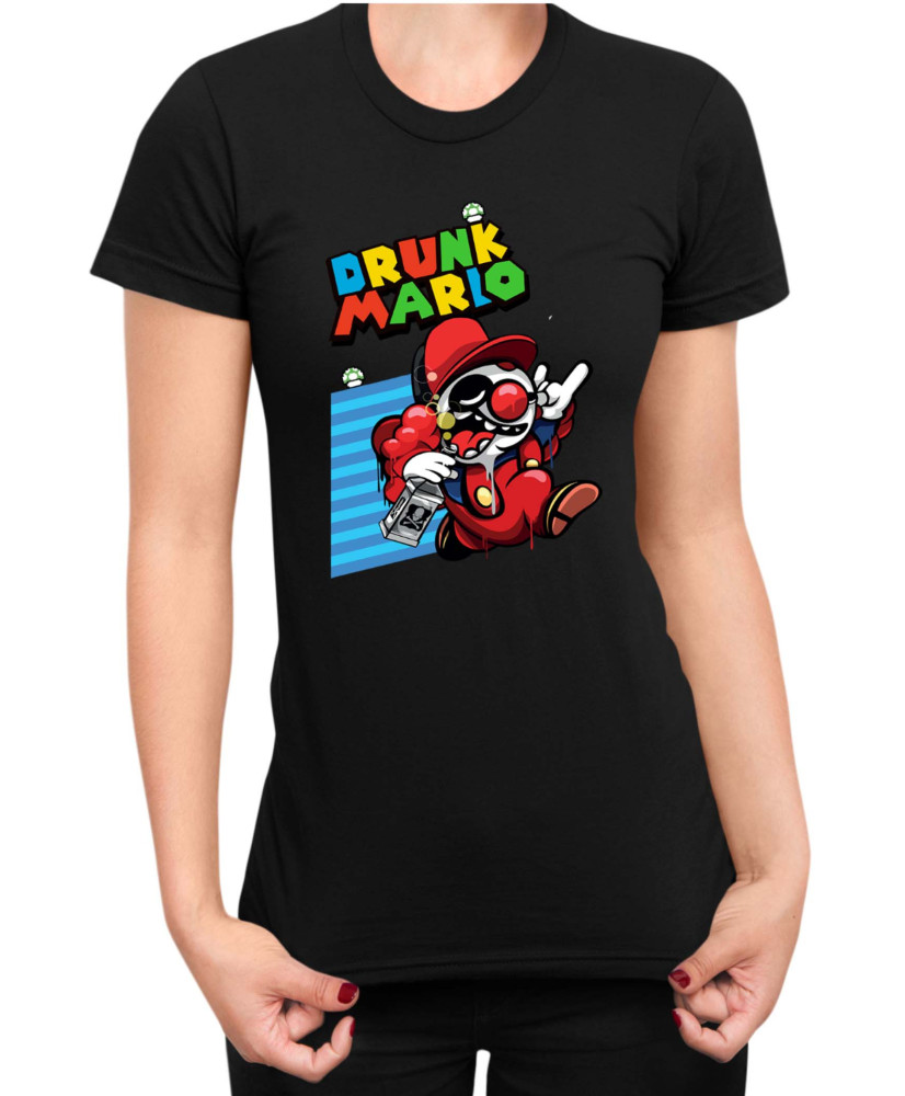 Дамска Тениска Super Mario Nintendo Bad Mario 03