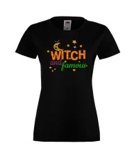 Дамска тениска Хелоуин Witch and famous