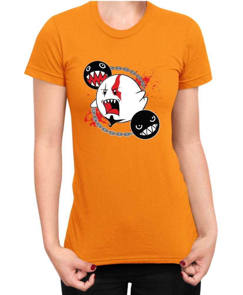 Дамска Тениска Super Mario Nintendo Boo Kratos Mario Bros Vector