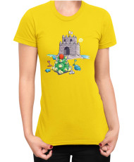 Дамска Тениска Super Mario Nintendo Bowser Sand Castle