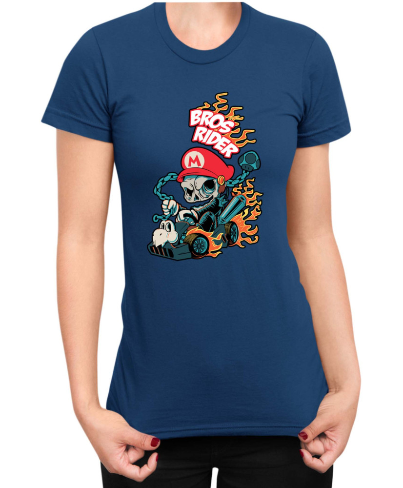 Дамска Тениска Super Mario Nintendo Bros Rider Ghost Rider