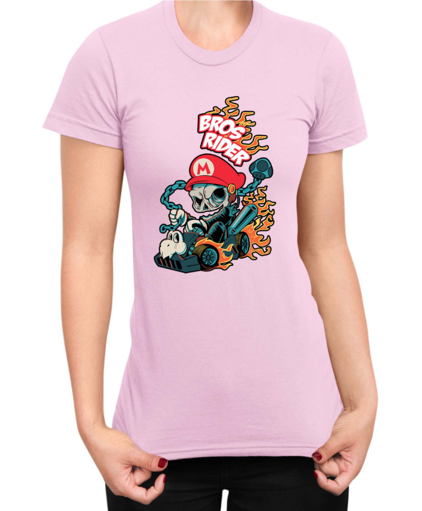 Дамска Тениска Super Mario Nintendo Bros Rider Ghost Rider
