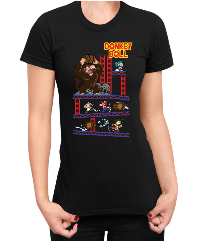 Дамска Тениска Super Mario Nintendo Donkey Ball
