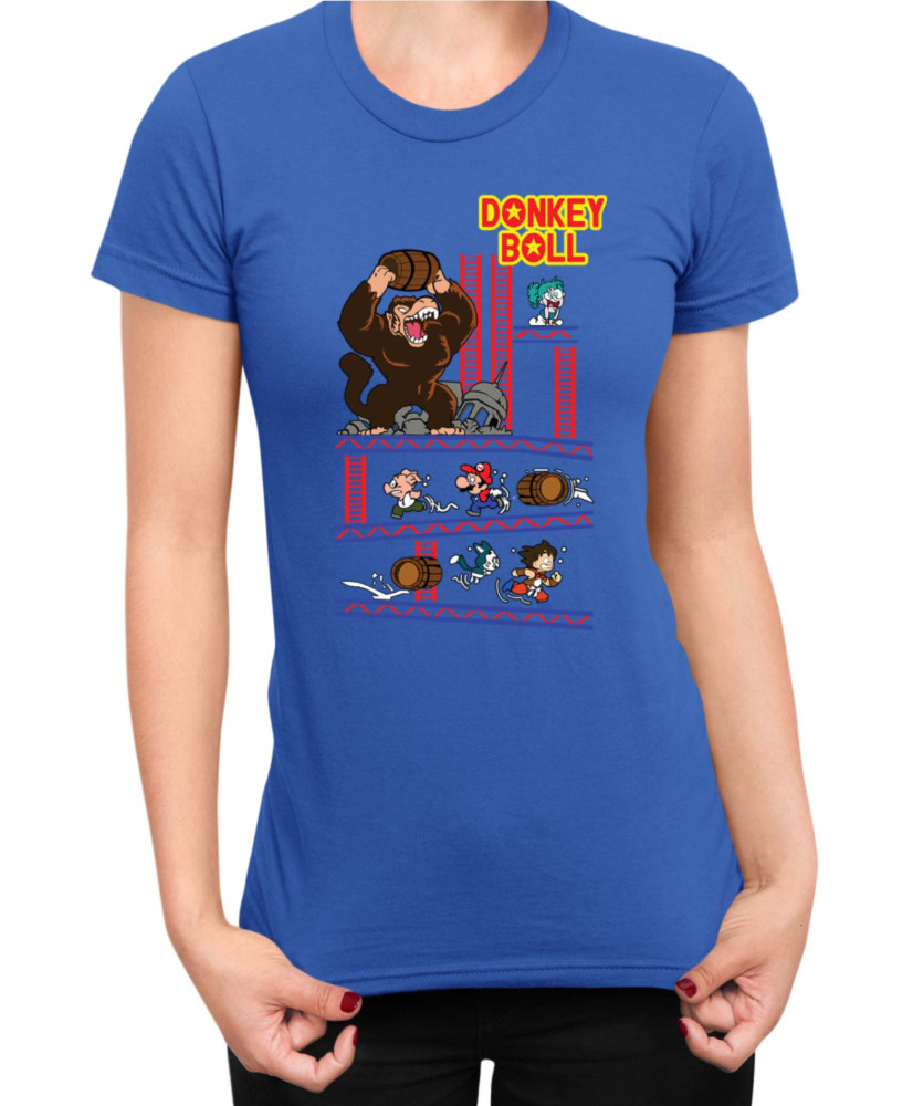 Дамска Тениска Super Mario Nintendo Donkey Ball
