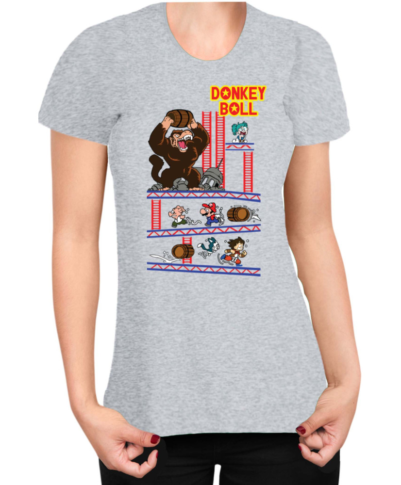 Дамска Тениска Super Mario Nintendo Donkey Ball
