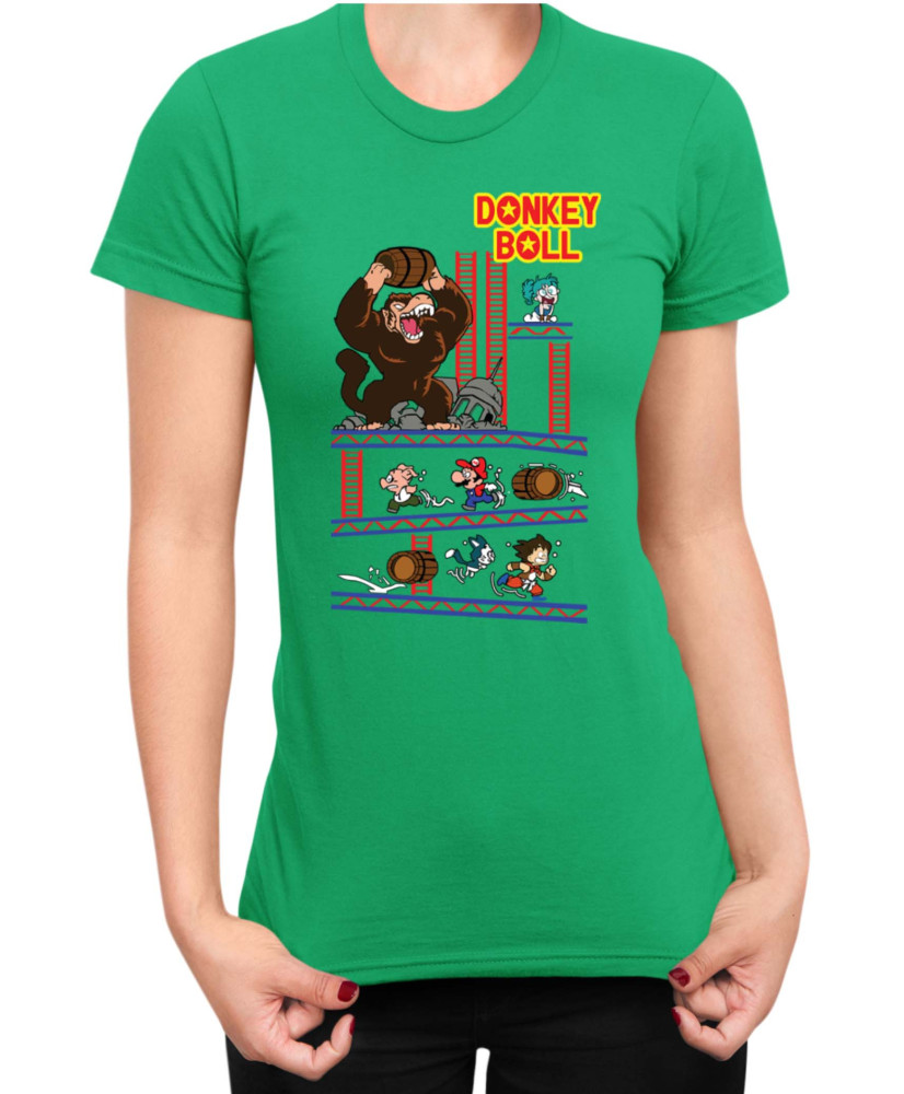 Дамска Тениска Super Mario Nintendo Donkey Ball