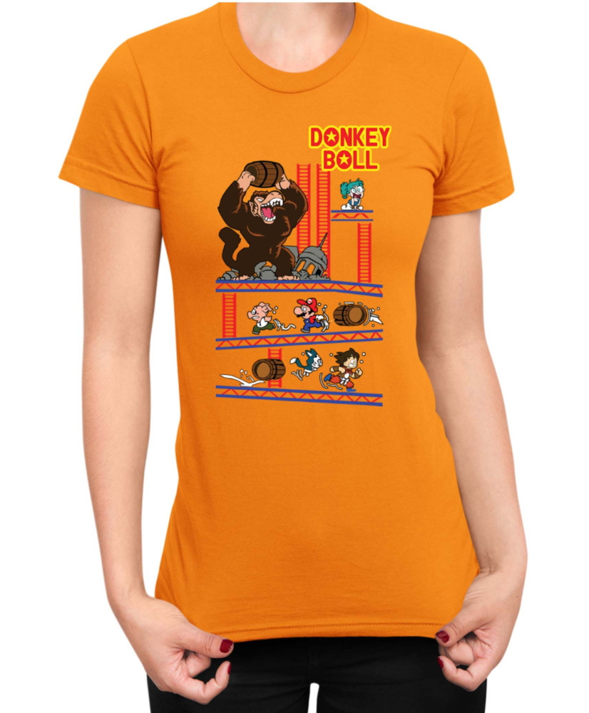 Дамска Тениска Super Mario Nintendo Donkey Ball
