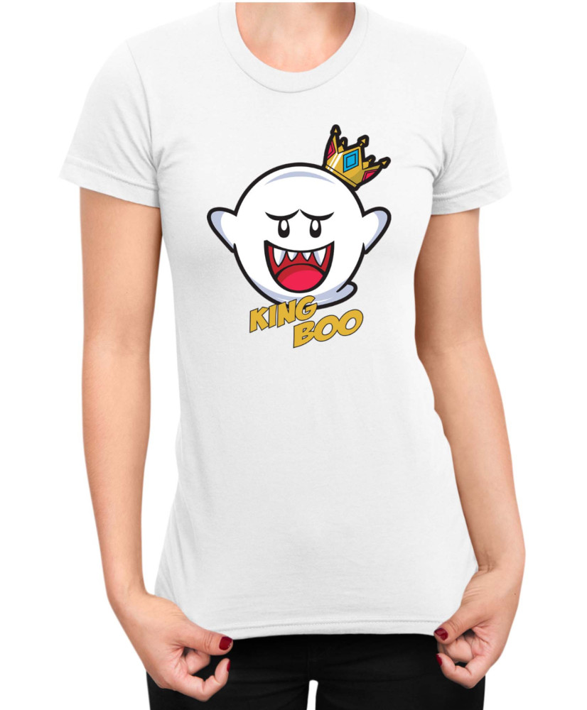 Дамска Тениска Super Mario Nintendo King Boo