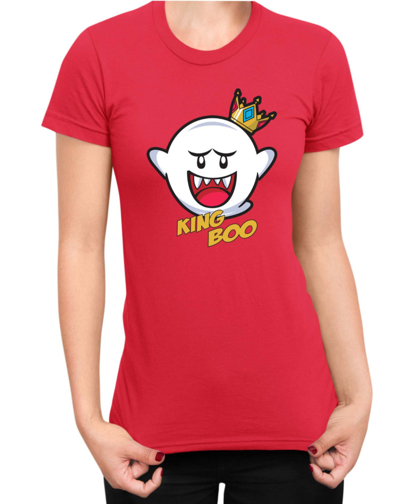 Дамска Тениска Super Mario Nintendo King Boo