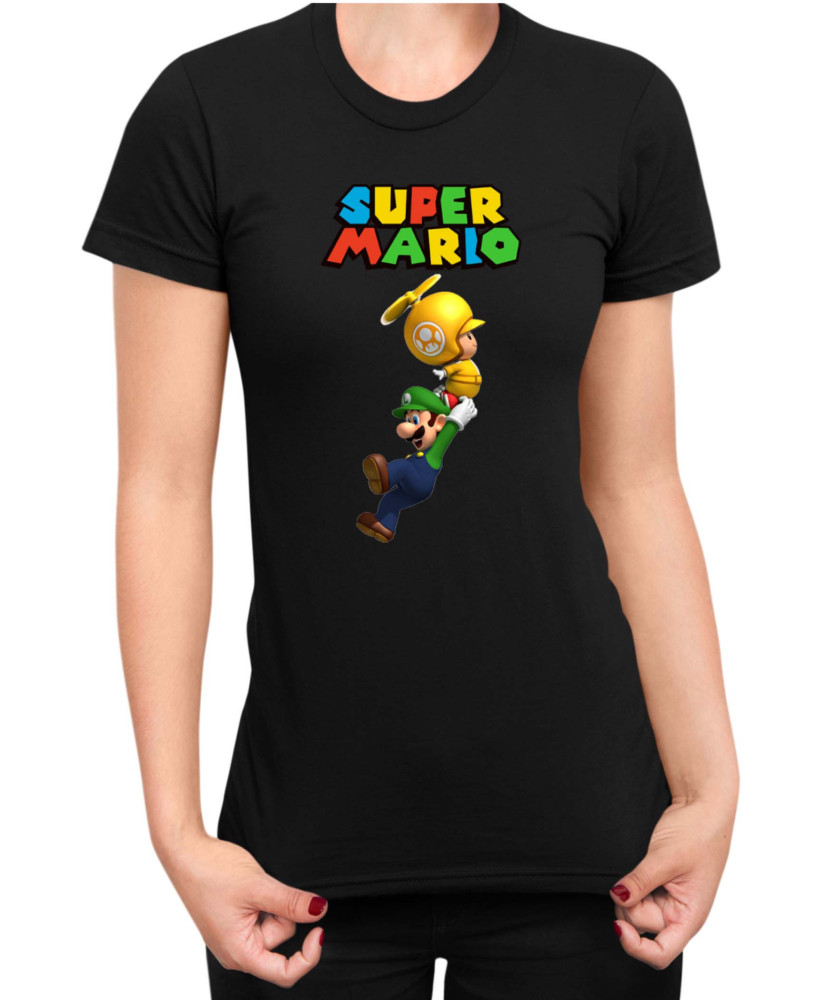 Дамска Тениска Super Mario Nintendo Luigi 2