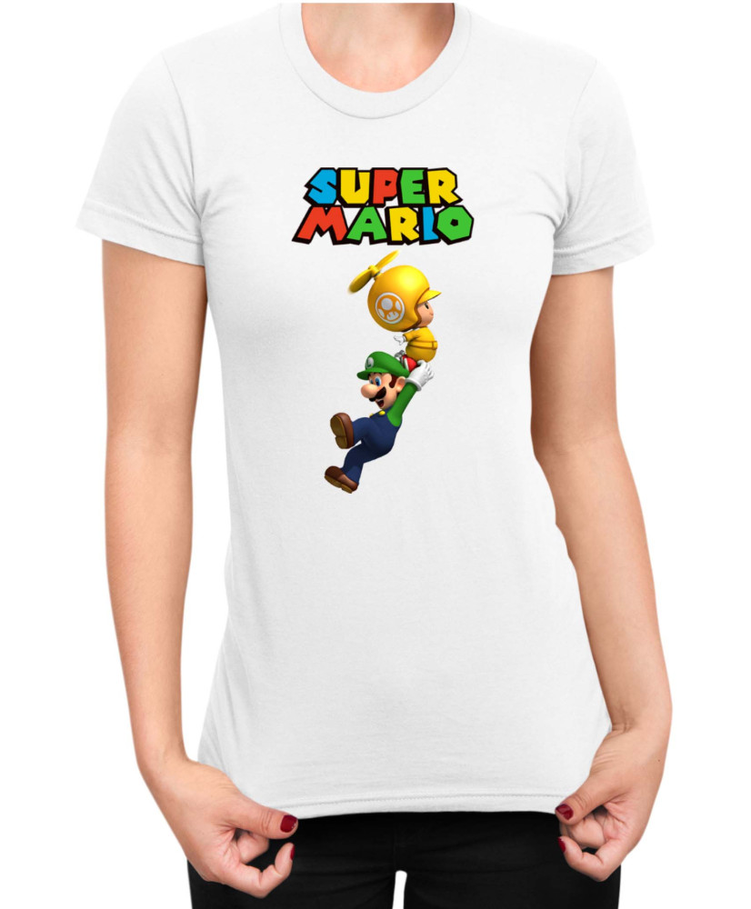 Дамска Тениска Super Mario Nintendo Luigi 2