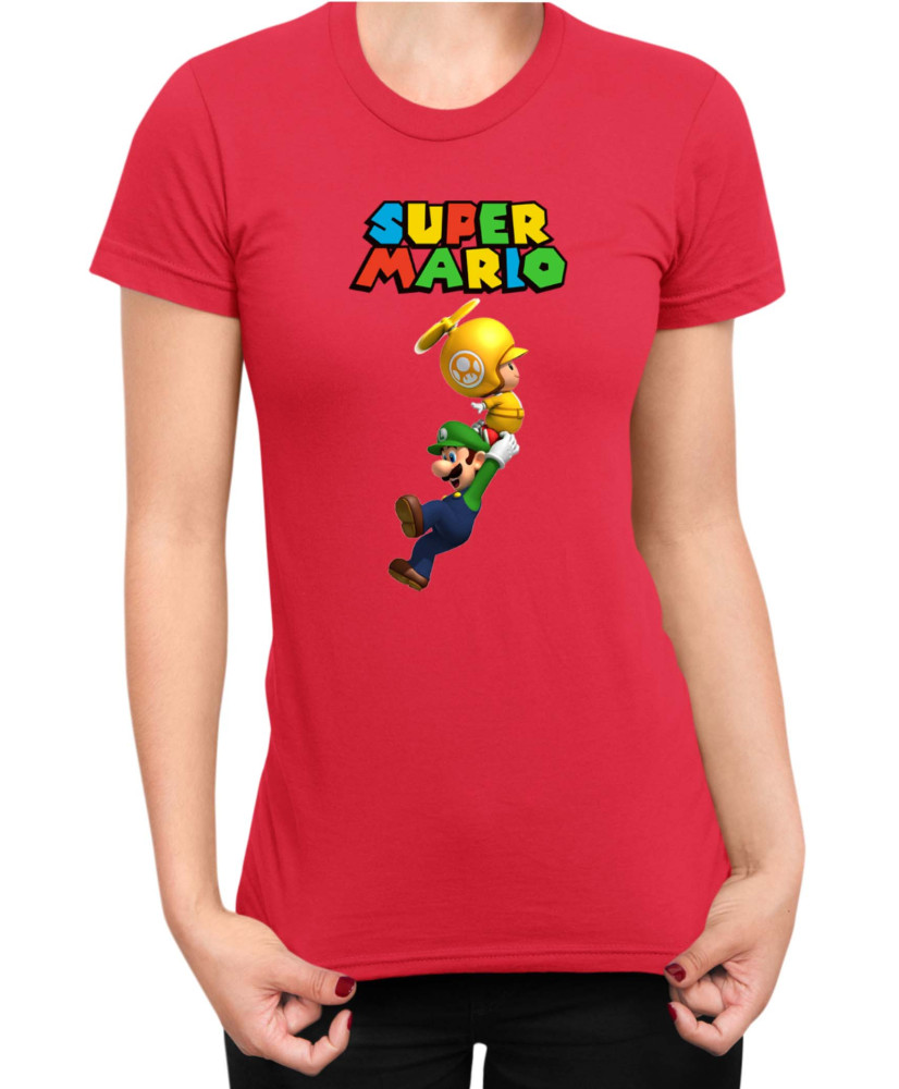 Дамска Тениска Super Mario Nintendo Luigi 2