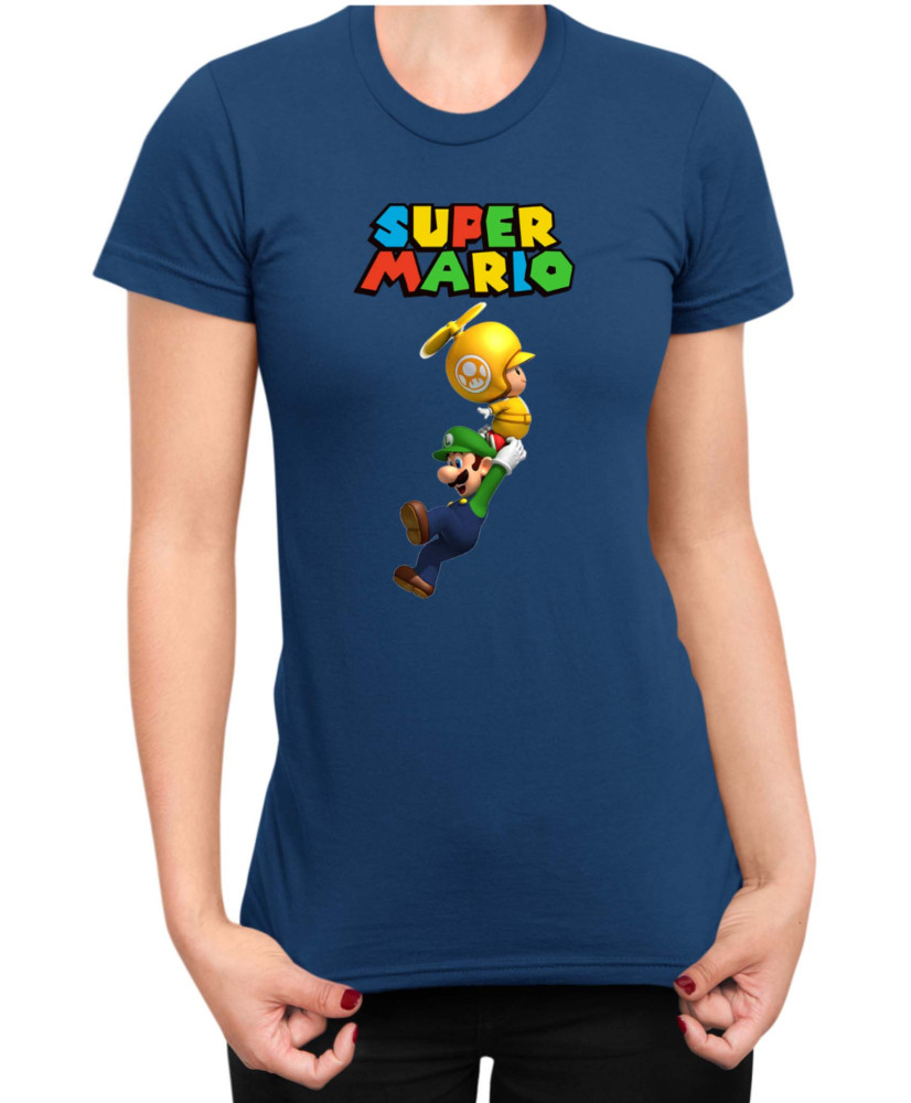 Дамска Тениска Super Mario Nintendo Luigi 2