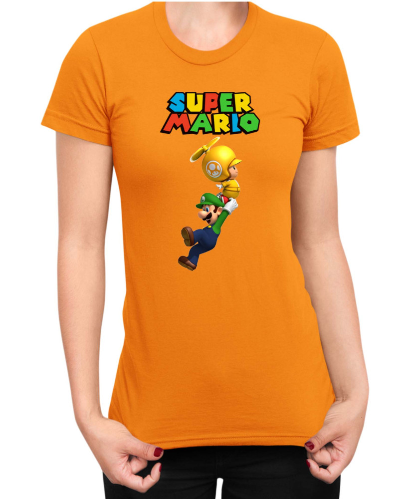 Дамска Тениска Super Mario Nintendo Luigi 2