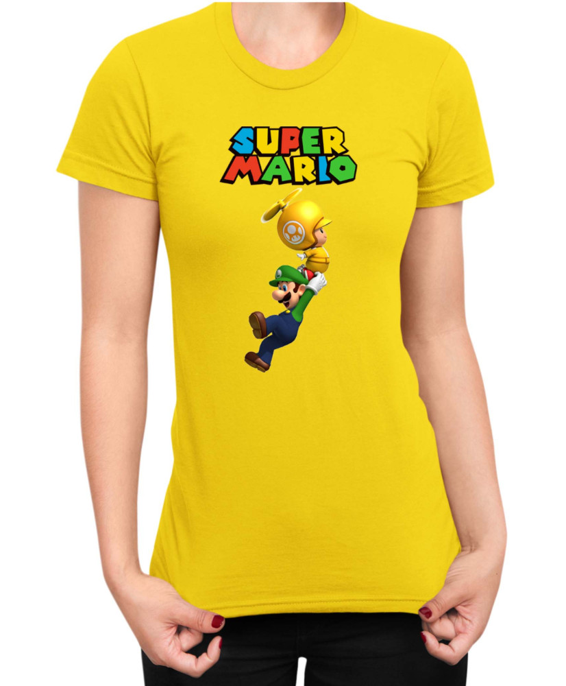 Дамска Тениска Super Mario Nintendo Luigi 2