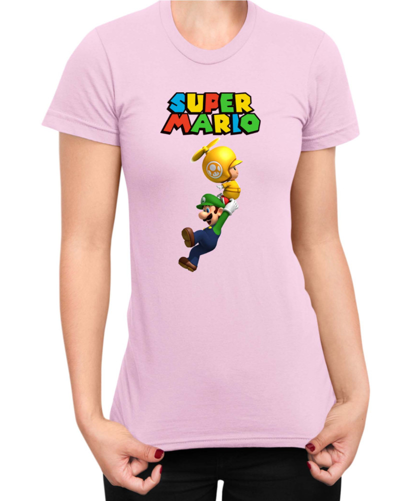 Дамска Тениска Super Mario Nintendo Luigi 2