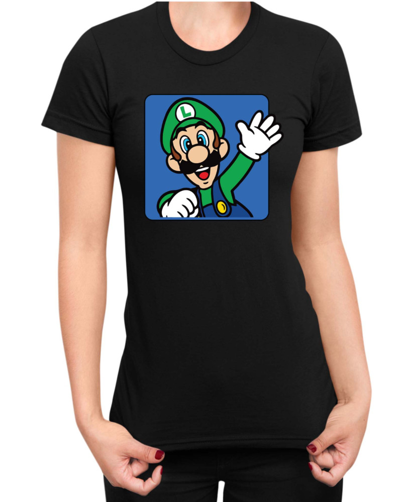 Дамска Тениска Super Mario Nintendo Luigi 3