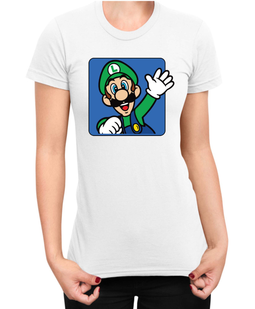 Дамска Тениска Super Mario Nintendo Luigi 3
