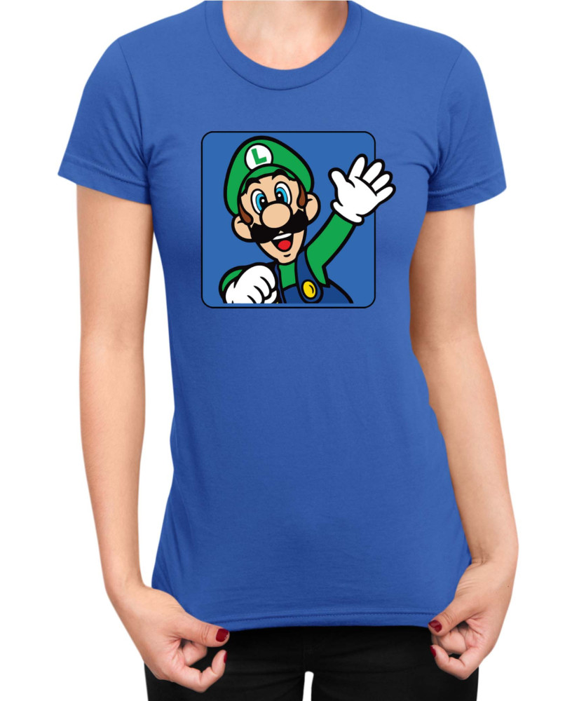 Дамска Тениска Super Mario Nintendo Luigi 3