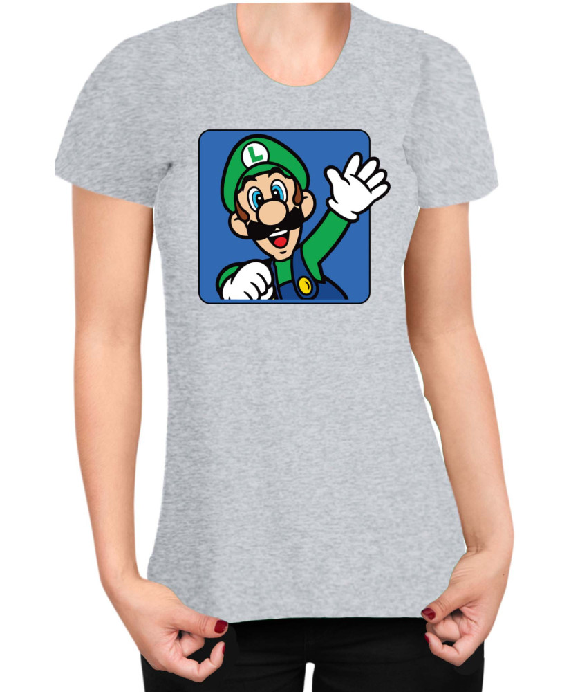 Дамска Тениска Super Mario Nintendo Luigi 3